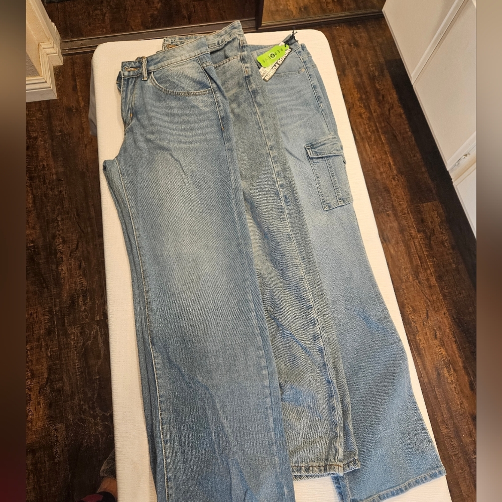 3 Pairs SHEIN Light Blue Relaxed Fit Jeans